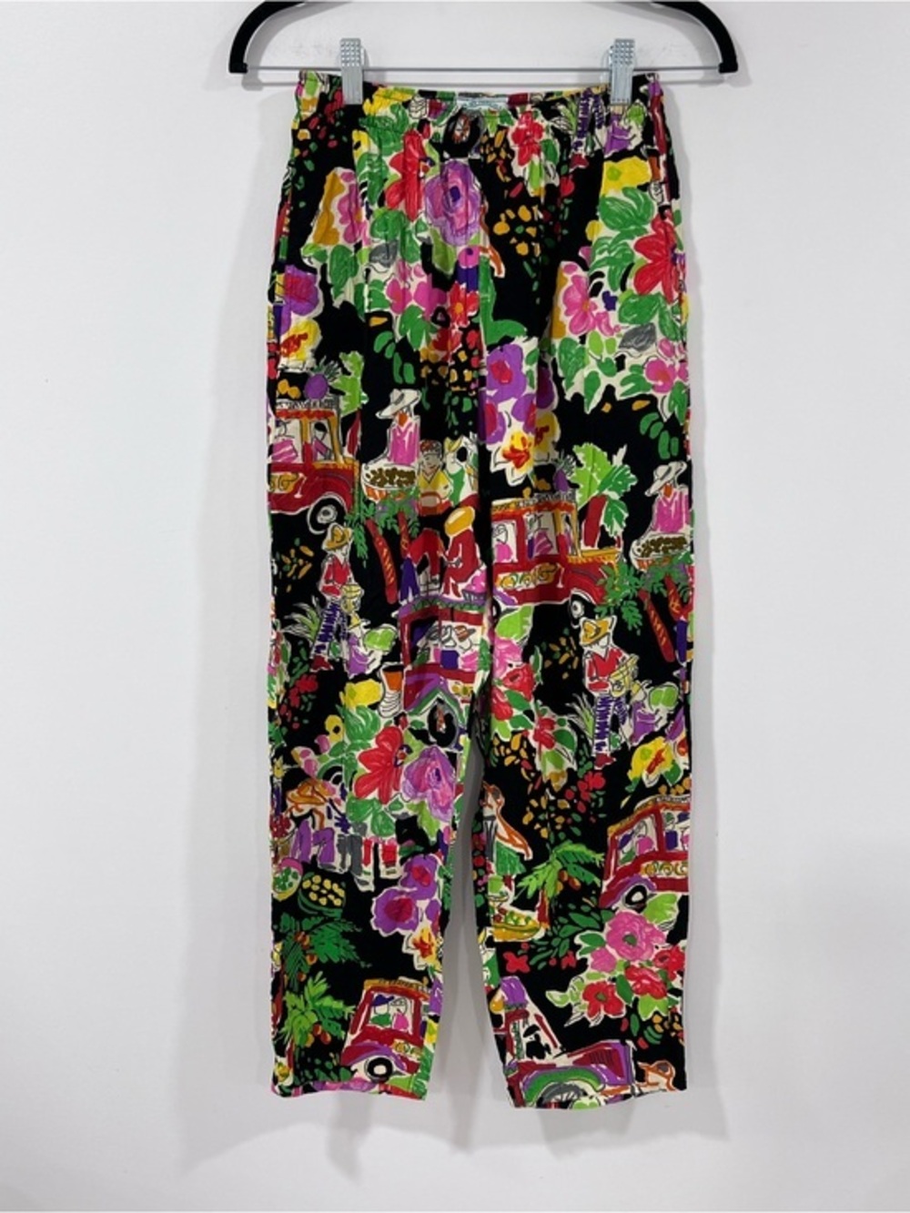 Jams World Tropical Print Elastic Waist Pants